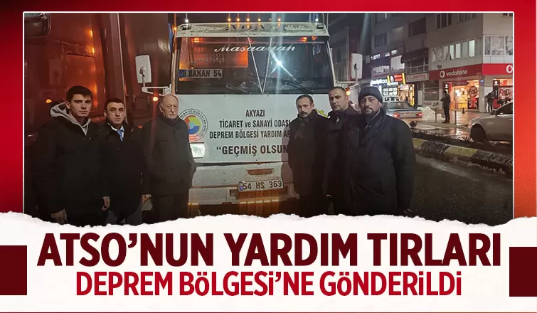 ATSO'nun öncülüğünde toplanan yardımlar yola çıktı
