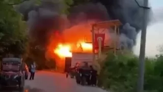ATV atölyesi alev alev yandı
