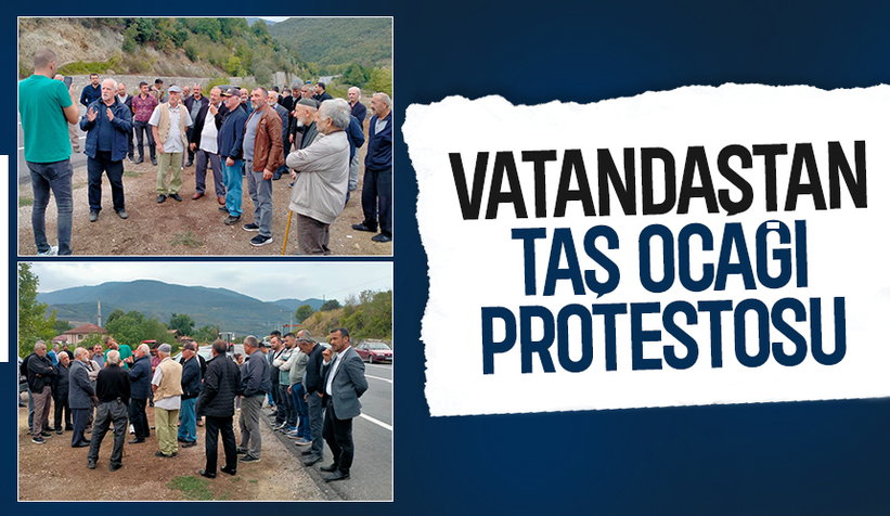 Avdallar'da vatandaş taş ocağına karşı ayakta