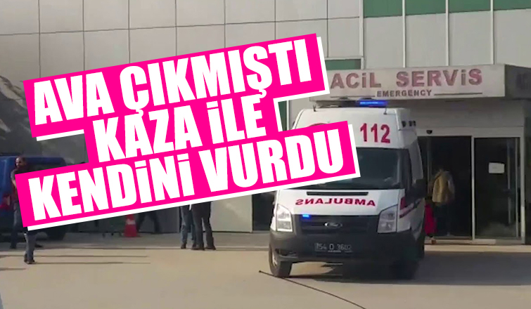 Avdan dönerken kazayla kendini vurdu
