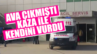 Avdan dönerken kazayla kendini vurdu