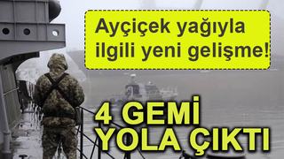 Ayçiçek yağı yüklü gemiler geliyor