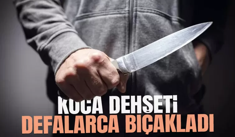 Ayrılmak isteyen eşini bıçakla ağır yaraladı