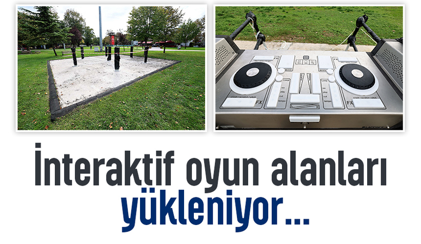 Aziz Duran Parkı ve Millet Bahçesi’ne interaktif oyun alanları