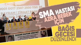 Azra bebek için bağış gecesi yapıldı