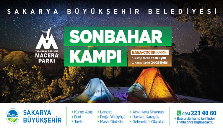 Baba Çocuk kampı sonbaharın eşsiz büyüsüyle buluşacak