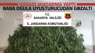 Baba ve oğlu uyuşturucudan gözaltında