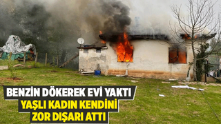 Babaannesini diri diri yakacaktı