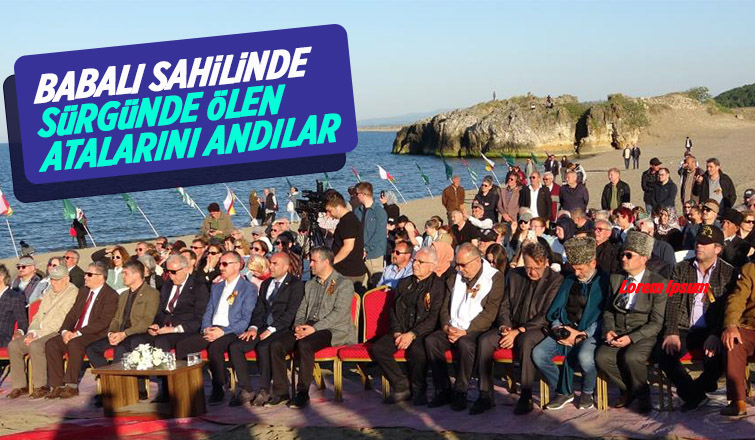 Babalı sahilinde atalarını andılar