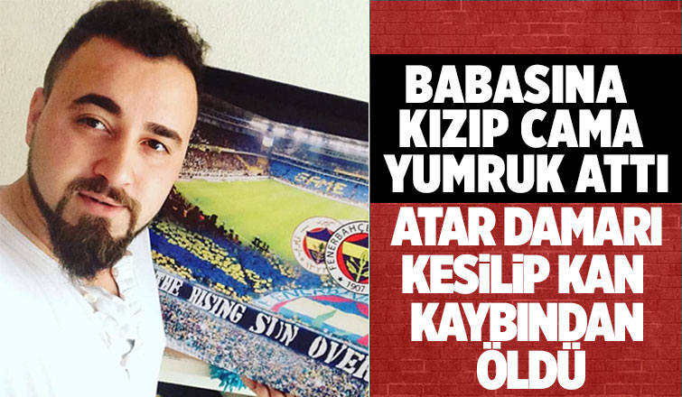 Babasına kızıp cama yumruk attı, kan kaybından öldü