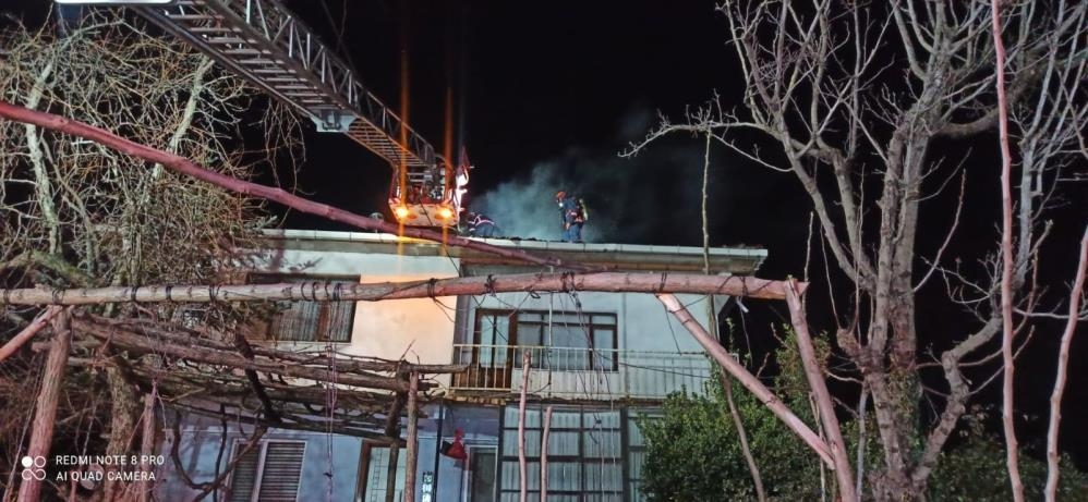 Baca yangını korkuttu