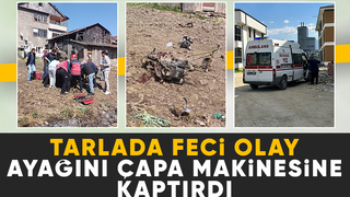 Bacağını çapa makinesine kaptırdı, durumu kritik