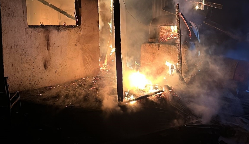 Bağ evinde yangın çıktı