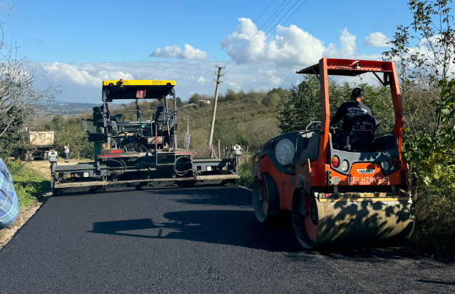 Bağlantı yolu asfaltlandı