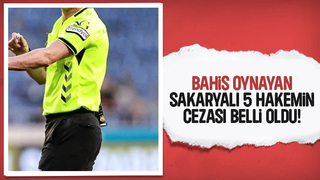 Bahis oynayan hakemler için karar