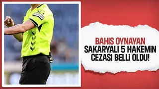 Bahis oynayan hakemler için karar