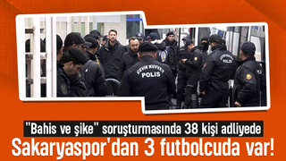 Bahis ve şike soruşturmasında 38 kişi adliyeye sevk edildi