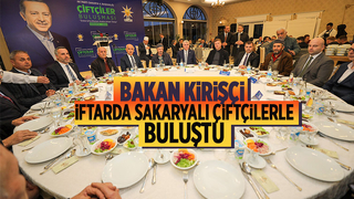 Bakan Kirişçi sakaryalı çiftçilerle buluştu