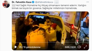 Bakan Koca'dan dikkat çeken Sakarya paylaşımı