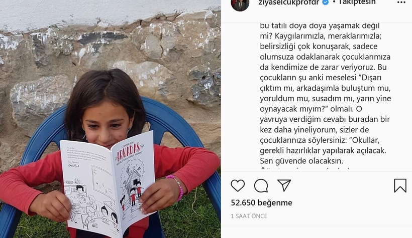 Bakan Selçuk'dan, minik öğrenciye okul cevabı