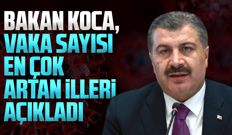Bakan Koca; Vaka sayısı en çok artan illeri açıkladı