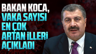 Bakan Koca; Vaka sayısı en çok artan illeri açıkladı