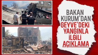 Bakan Kurum Geyve'de 7 konutun hasar gördüğünü açıkladı