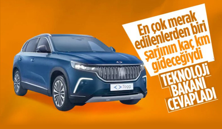 Bakan Mustafa Varank açıkladı: Togg'un şarjı 530 kilometre gidiyor