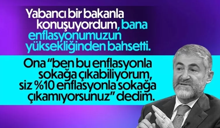 Bakan Nebati, yabancı bakanla yaptığı enflasyon muhabbetini anlattı