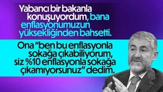Bakan Nebati, yabancı bakanla yaptığı enflasyon muhabbetini anlattı