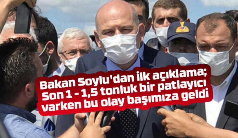 Bakan Soylu'dan ilk açıklama