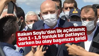 Bakan Soylu'dan ilk açıklama