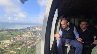 Bakan Soylu, Düzce’yi havadan inceledi
