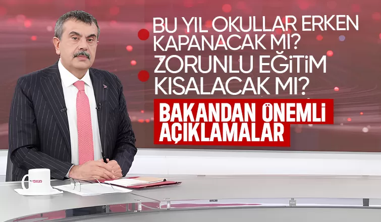 Bakan Tekin açıkladı! Zorunlu eğitim kısalacak mı?