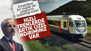 Bakan Uraloğlu duyurdu: Emeklilere trenlerde yüzde 10 indirim uygulanacak