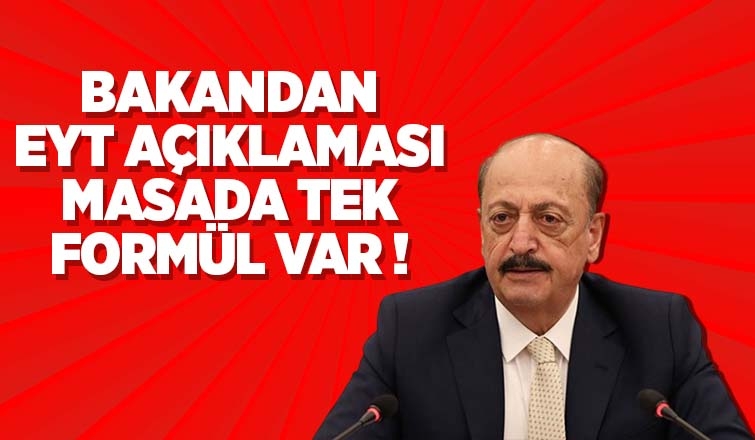 Bakan Vedat Bilgin'den EYT açıklaması