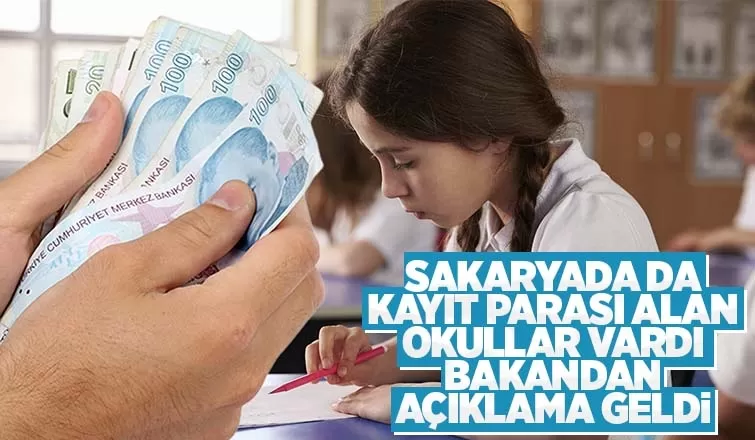 Bakandan okullara kayıt parası açıklaması