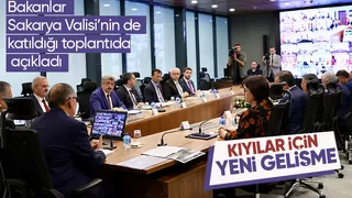 Bakanlar denize kıyısı olan 28 ilin valisi ile toplantı yaptı