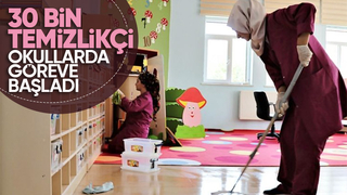 Bakanlık açıkladı Okullarda görevlendirilen 30 bin temizlikçi iş başı yaptı