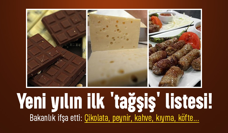 Bakanlık ifşa etti: Çikolata, peynir, kahve, kıyma, köfte