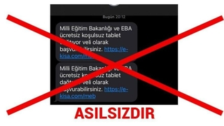 Bakanlıktan sahte EBA mesajı uyarısı
