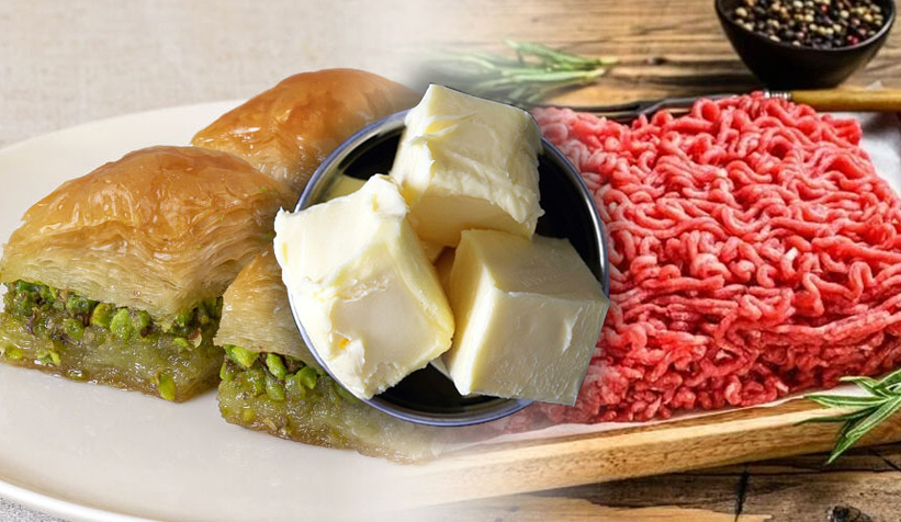 Baklava, kıyma, tereyağ diye bakın neler yedirmişler