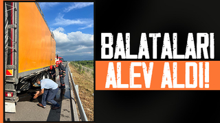 Balataları tutuştu az kalsın yanacaktı