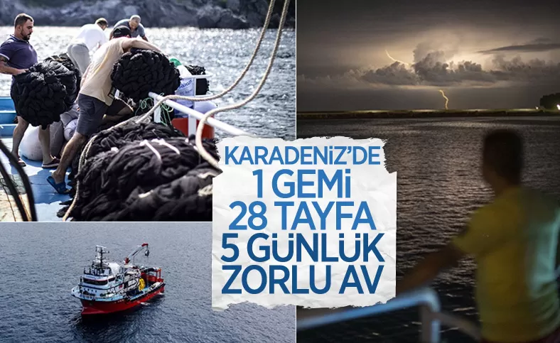 Balıkçıların denizde 5 günlük zorlu mesaisi