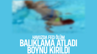 Balıklama atladığı havuzda boynu kırılıp öldü