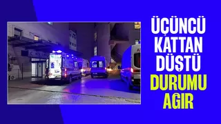 Balkondan düşen kişi ağır yaralandı
