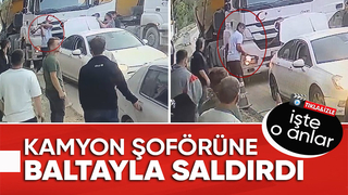 Baltalı trafik kavgası kamerada