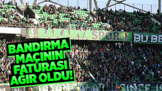Bandırma maçının faturası ağır oldu!