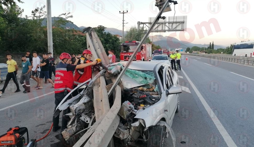 Bariyer ok gibi saplandı