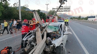 Bariyer ok gibi saplandı